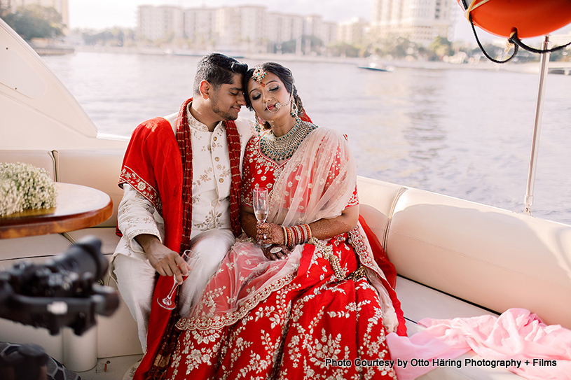 Indian Bride and Groom Looking Spectacular