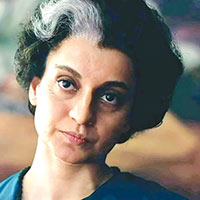 Kangana Ranaut as the late PM Indira Gandhi