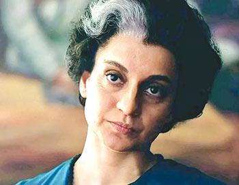 Kangana Ranaut as the late PM Indira Gandhi