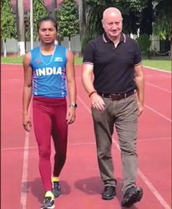 Anupam Kher meets Hima Das