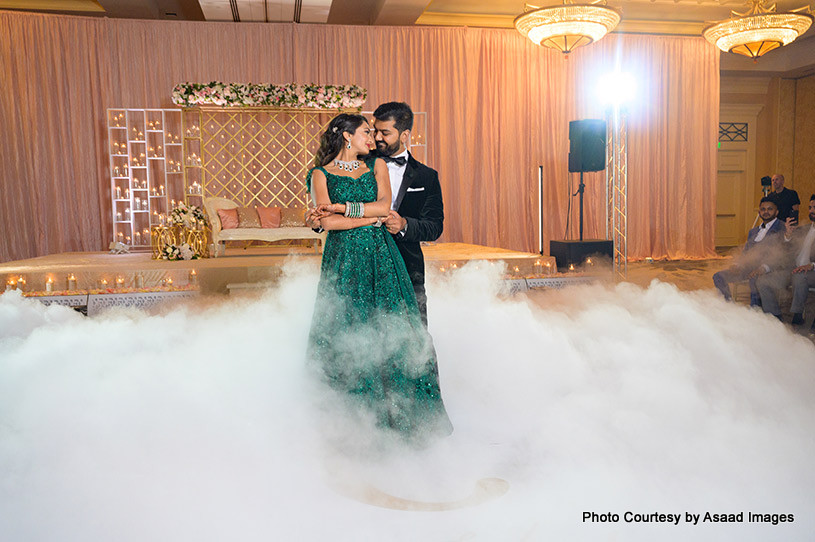 Indian wedding couple's first Dance Performance