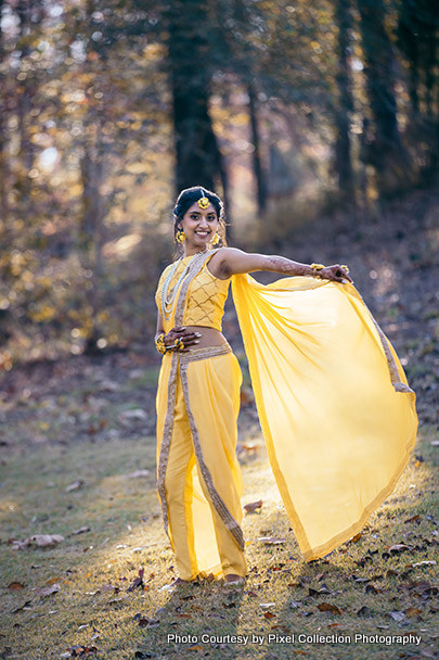 Yellow symbolize for Haldi Ceremony