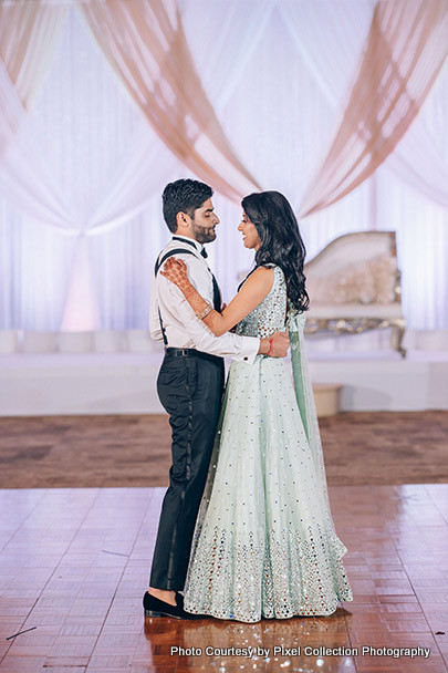 Couple dance performed by love birds