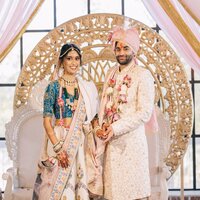 Jessica and Shyam Indian wedding at HALL The Bibb Mill Event Center