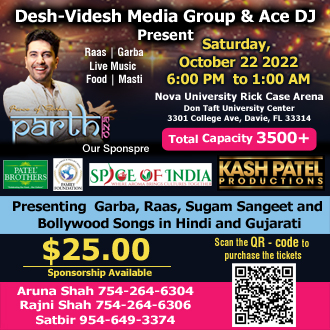 Prince of Garba Parth Oza - In South Florida on October 22, 2022