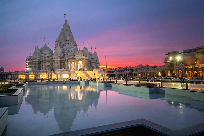 Beautiful view of BAPS Swaminarayan Akshardham