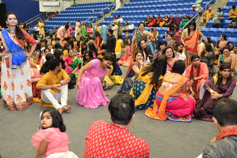 People enjoys at Garba