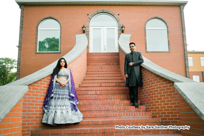 Wedding photoshoot in outdoor location