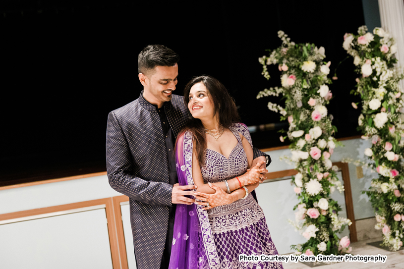 Romantic Photo Pose by Beautiful Indian Wedding Couples