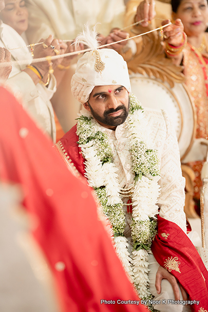 Groom looks like maharaja in marriage costume