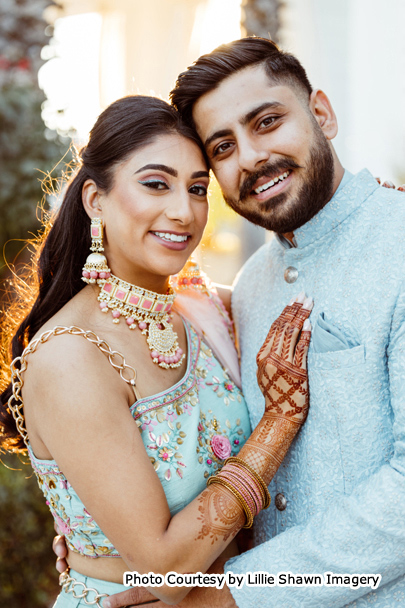 Indian Wedding Couple Manisha and Akaash 
