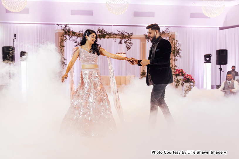 Indian wedding couple's first Dance Performance
