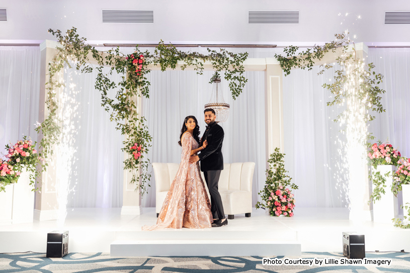 Beautiful stage decoration for indian wedding