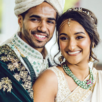 Indian Wedding Couple Janisha and Ronak