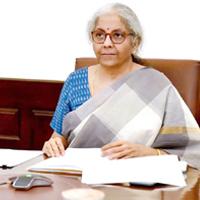 Nirmala Sitharaman, the Union Finance Minister of India