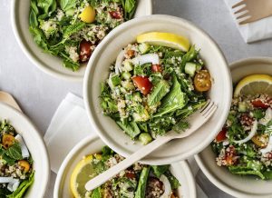 Very fresh herb quinoa bowl