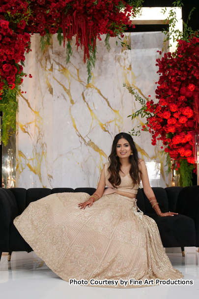 Beautiful Indian Bride at Reception