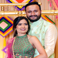 Indian Wedding Couple Krishna and Amish Patel