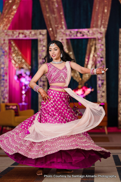 Indian wedding bride first dance performance