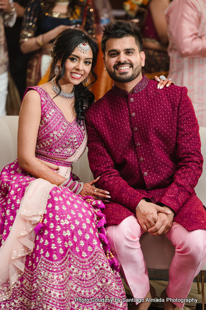 Happiest indian wedding couple