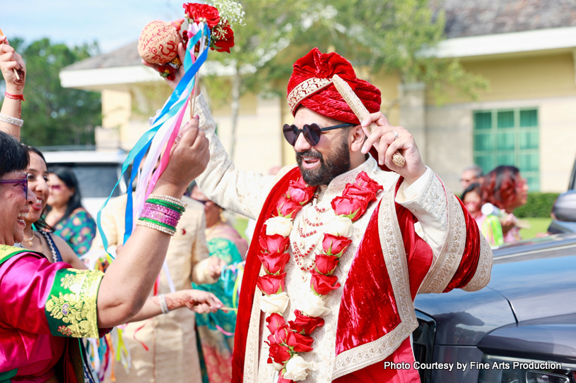 Indian groom entrance