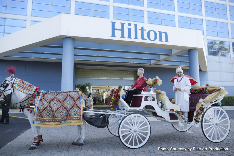 Grand entry of indian groom