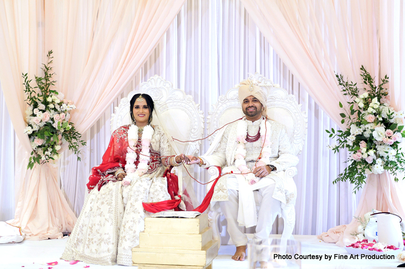 Indian Wedding Couple on Stage