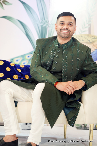 Handsome indian groom