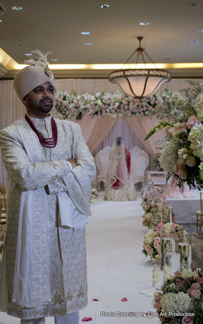 Handsome indian groom