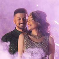 Indian wedding couple nisma and achal