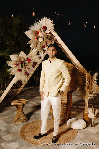 Handsome indian groom