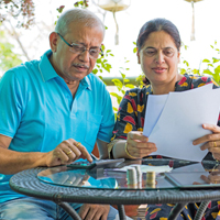 senior indian asian couple