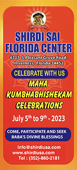Shirdi Sai Florida Center Celebrate Maha Kumbhabhishekam Celebrations