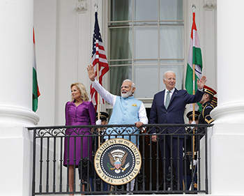 PM at White House Arrival Ceremony, in Washington, D.C. on June 22, 2023.