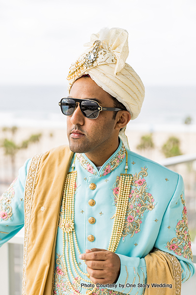 Handsome indian groom