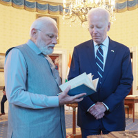 PM at white house with the U.S. President,
