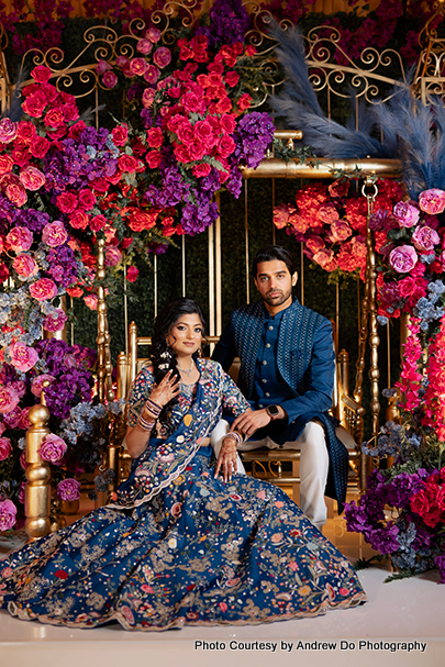 Indian wedding couple