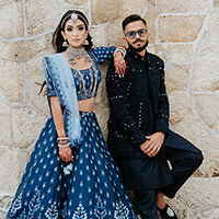 Indian wedding couple Shaina and Yash-