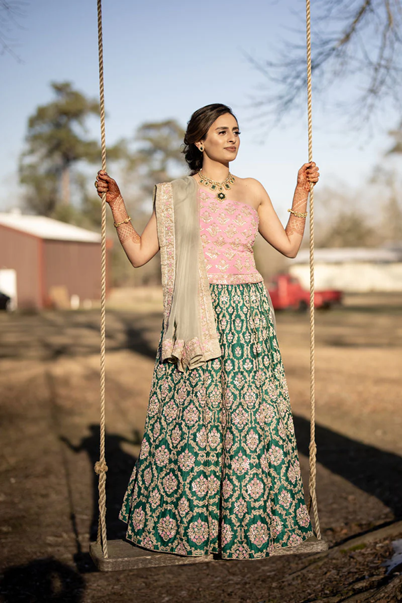 "Recently, Devam has been utilizing its silks to create Western-style blouses, pants, and gowns.