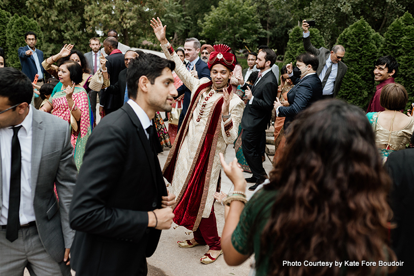 Grand entry of indian groom