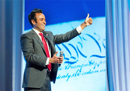 Republican presidential hopeful Vivek Ramaswamy