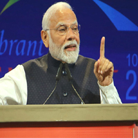 Prime minister narendra modi at Vibrant Gujarat meet