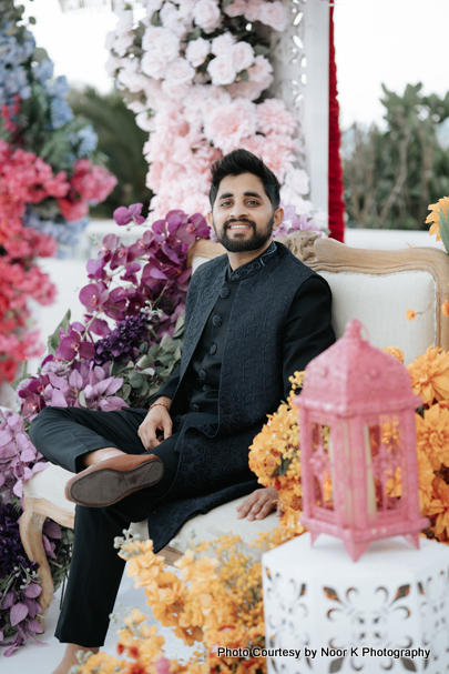 Handsome indian groom Rahul