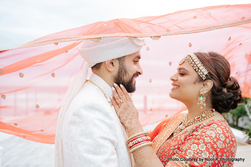 Beautiful moments for indian wedding couple
