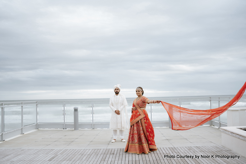 wedding photoshoot at outdoor location