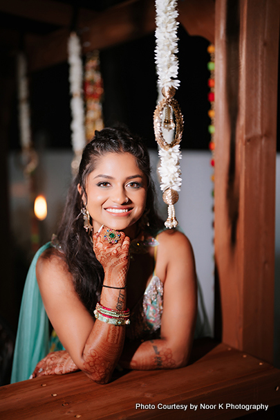 Indian Bride Ready for her sangeet night