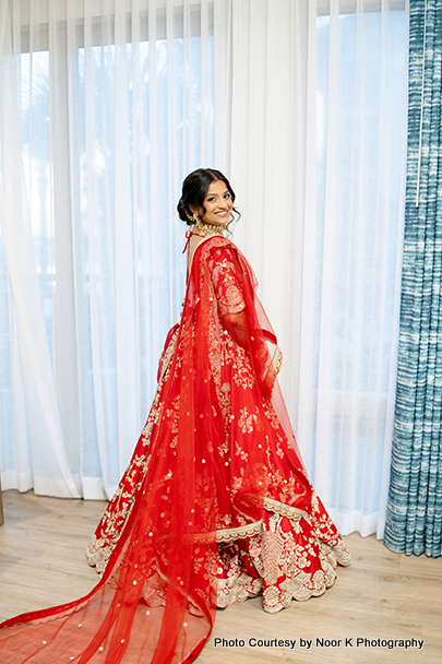 Indian bride ready for her wedding day