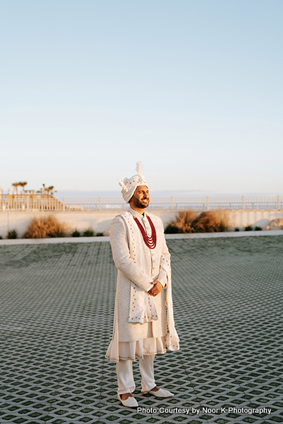 Indian groom waiting for his would be wife