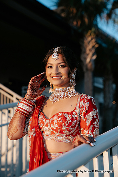 Indian bride wore indian wedding chuda
