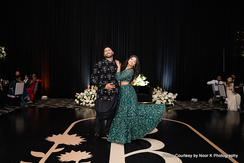 Black and Greem look royal 